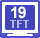 19型 TFT液晶ディスプレイ